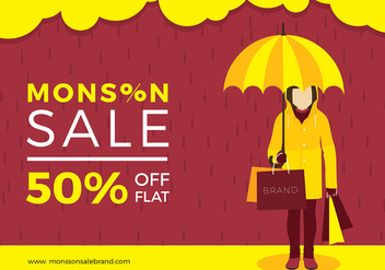 Monsoon Sale Free Vector - vector #428441 gratis
