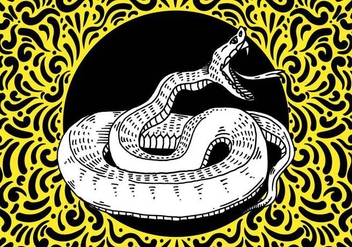 Ornate Snake Design - vector gratuit #428471 
