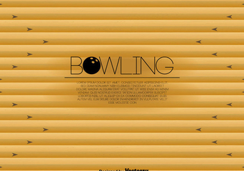 Bowling Lane Template Vector - Free vector #428561