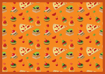 Canapes Seamless Pattern Free Vector - Kostenloses vector #428651