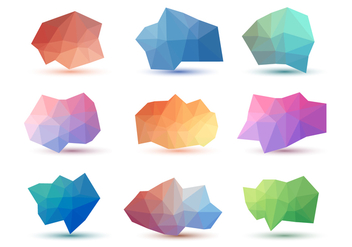 Free Abstract Low Poly Vector Collections - Free vector #428681