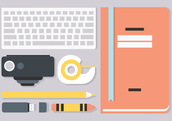 Free Flat Workstation Vector Elements - Free vector #428691