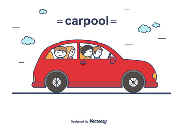 Carpool Vector - Kostenloses vector #428881