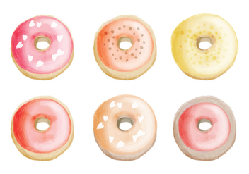 Vector Hand Drawn Donuts Collection - vector gratuit #428991 