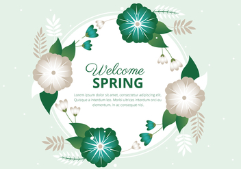Free Spring Season Vector Background - vector gratuit #429441 