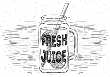 Free Fresh Lemonade Vector Jar Illustration - Free vector #429511