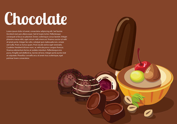 Chocolate Template Free Vector - vector #429581 gratis
