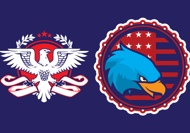 Eagle Propaganda Badge - Free vector #429591