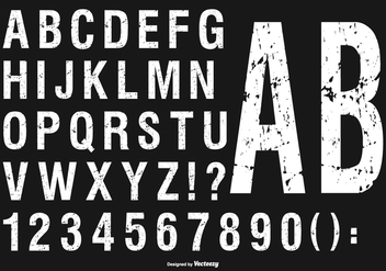 Grunge Alphabet Collection - vector gratuit #430831 