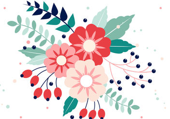 Free Vector Spring Flower Design - бесплатный vector #431041