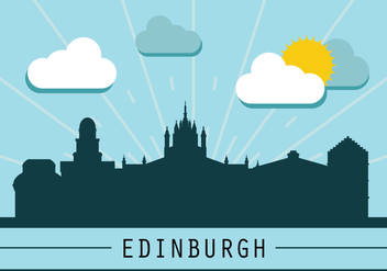 Edinburgh Skyline Silhouette - vector #431111 gratis