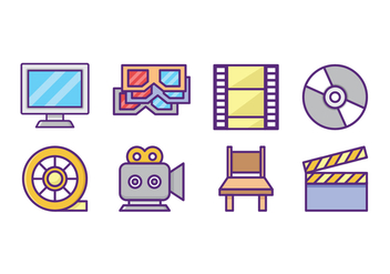 Free Movie Icon Pack - vector gratuit #431121 