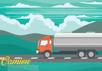 Camion Vector Background - Free vector #431181