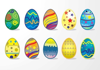 Easter Eggs Colour Creation Variant - vector gratuit #431821 