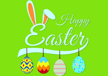 Easter Bunny Ears Background Vector - vector #431851 gratis