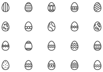Free Easter Eggs Vectors - vector gratuit #431871 