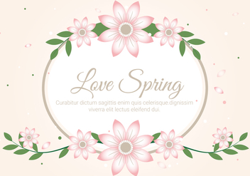 Free Spring Season Decoration Vector Background - бесплатный vector #431961