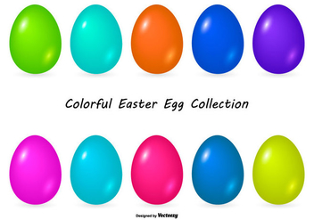 Colorful Easter Egg Collection - Kostenloses vector #432131
