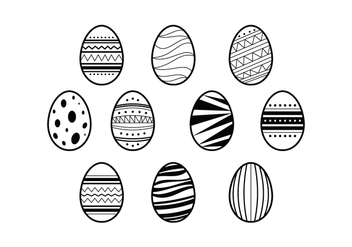 Free Easter Eggs Illustration Vector - vector #432181 gratis