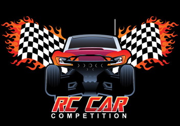 Rc Car Competition Vector - Free vector #432551