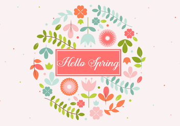 Free Vintage Flowers Vector Background - Free vector #432841