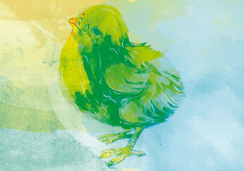 Watercolor Chick Background - Kostenloses vector #432891