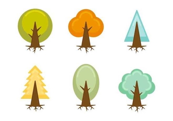 Free Unique Tree with Roots Vectors - Free vector #433071