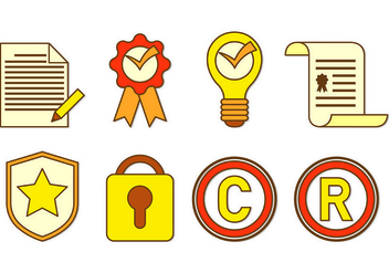 Icon Of Copyright - Free vector #433251