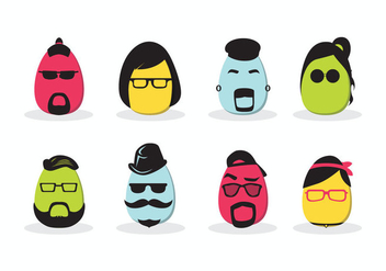 Hipster Easter Vector - Free vector #433881