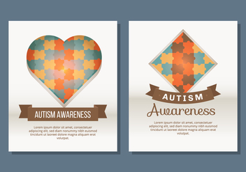 Autism Poster Template - Free vector #434131