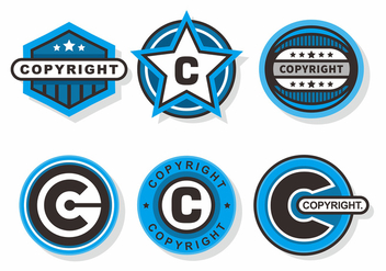 Copyright Stamps Vector Set - Free vector #434211