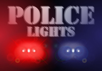 Police Lights Background Vector - Free vector #434261