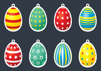Egg Gift Tag - vector gratuit #434291 