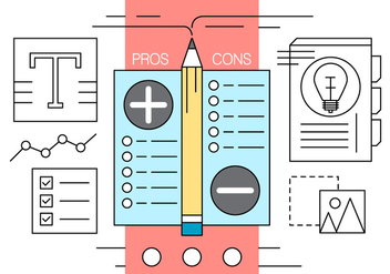 Free Pros and Cons Vector Illustration - Free vector #434701