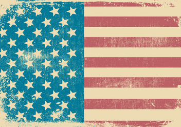 American Grunge Style Patriotic Background - бесплатный vector #435201