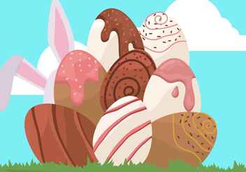Chocolate Easter Egg - Kostenloses vector #435231