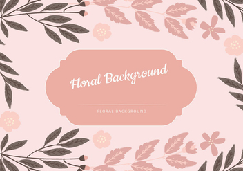 Vector Pink Floral Background - бесплатный vector #435781