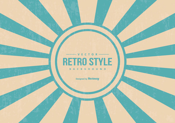 Retro Style Sunburst Background - vector #436131 gratis