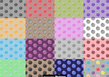 Licorice Candy Vector Seamless Pattern Set - Free vector #436191