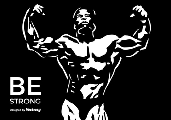 Toned And Ripped Lean Muscle Fitness Body Builder Flexing - Kostenloses vector #436321