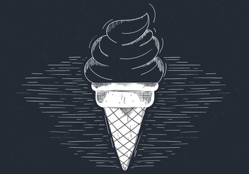 Free Hand Drawn Vector Ice Cream Illustration - vector #436511 gratis