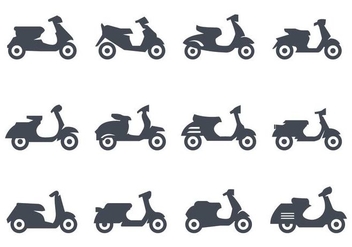 Free Scooter Icons Vector - vector gratuit #436791 