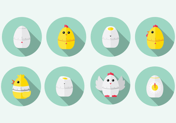 Chick Egg Timer Vector - vector #436951 gratis