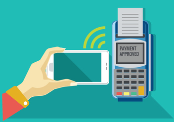 Payment on a Trade Through Mobile and NFC Technology - Free vector #437441
