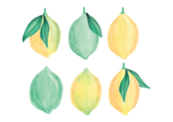 Vector Hand Drawn Lemons Collection - Kostenloses vector #437521