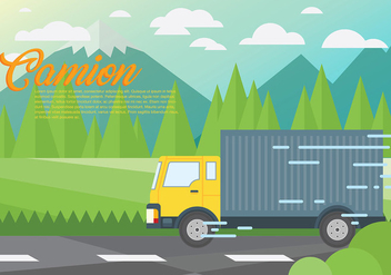 Camion Vector Background - Free vector #437701