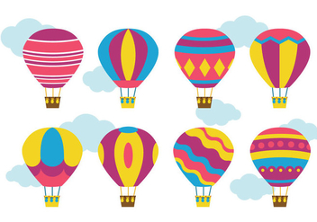 Bright Hot Air Balloon Vector - бесплатный vector #437781