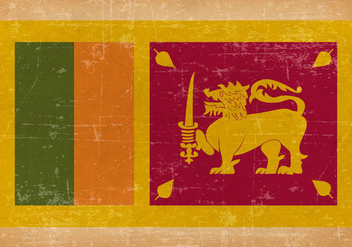 Grunge Flag of Sri Lanka - vector gratuit #437801 