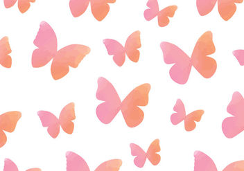 Watercolour Butterfly Seamless Pattern - vector gratuit #437831 