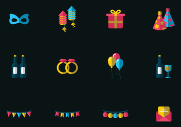 Anniversary Vector Icons - Free vector #437991